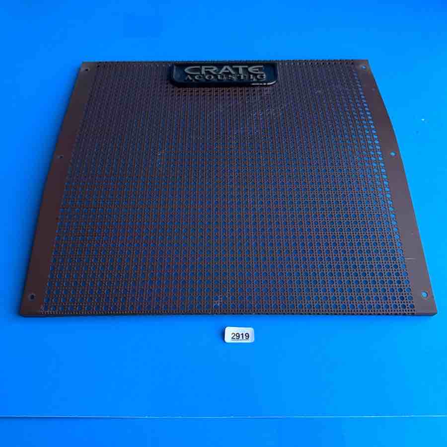 CRATE CA30D Guitar Amplifier Part: Metal Speaker Cover Grille w/Emblem Logo