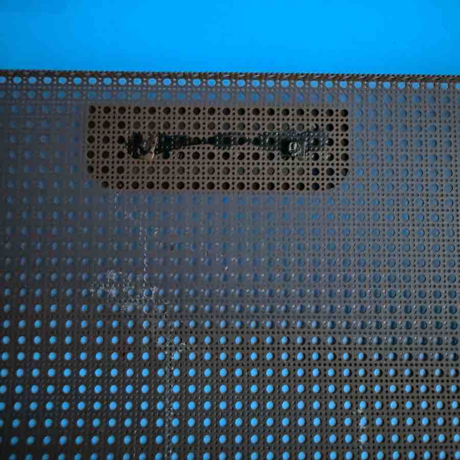 CRATE CA30D Guitar Amplifier Part: Metal Speaker Cover Grille w/Emblem Logo