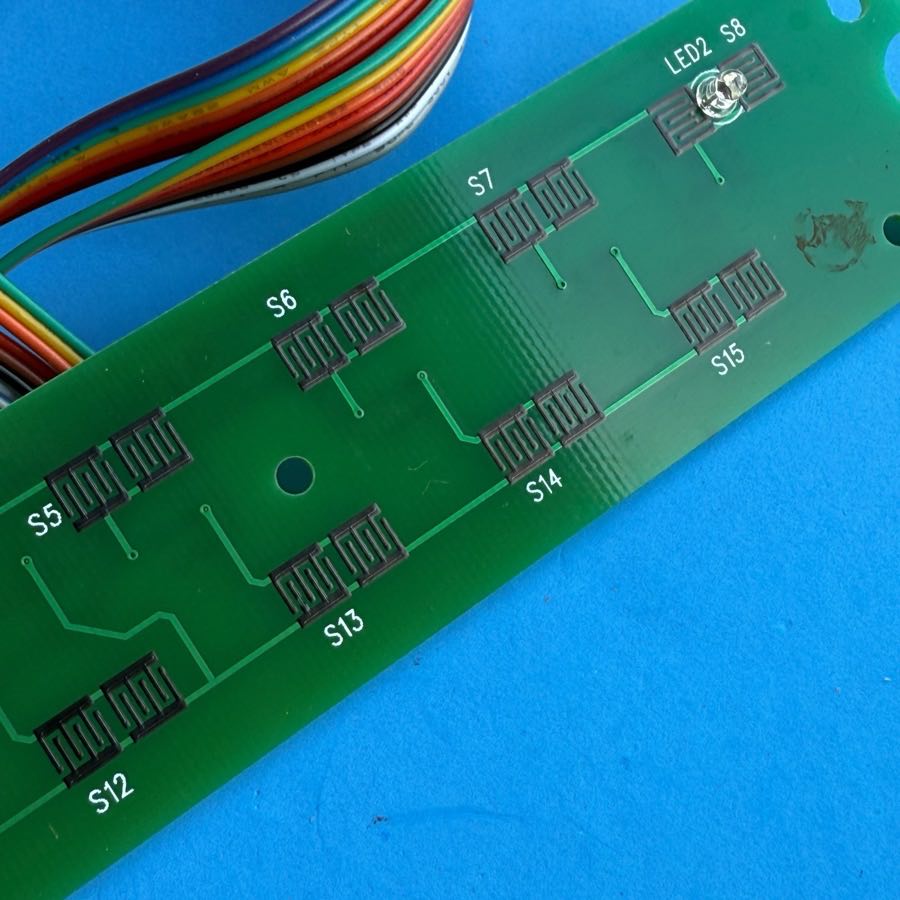 M-AUDIO Axiom 49 MIDI Keyboard Part: Function Buttons PCB Contact Board