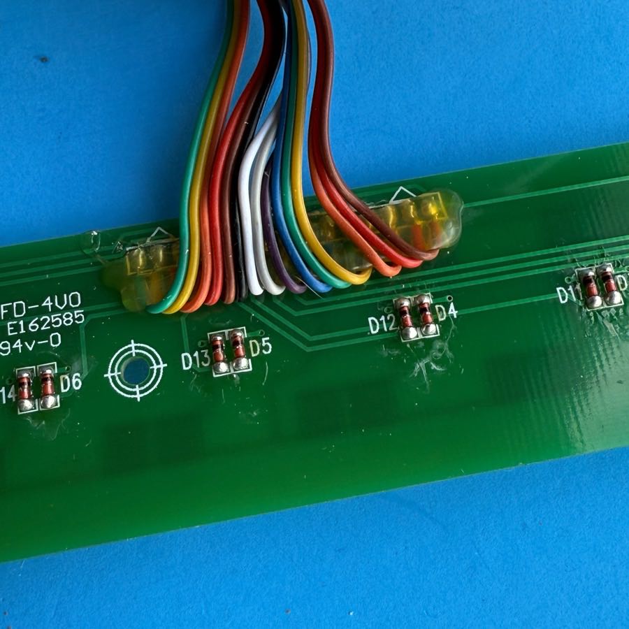 M-AUDIO Axiom 49 MIDI Keyboard Part: Function Buttons PCB Contact Board