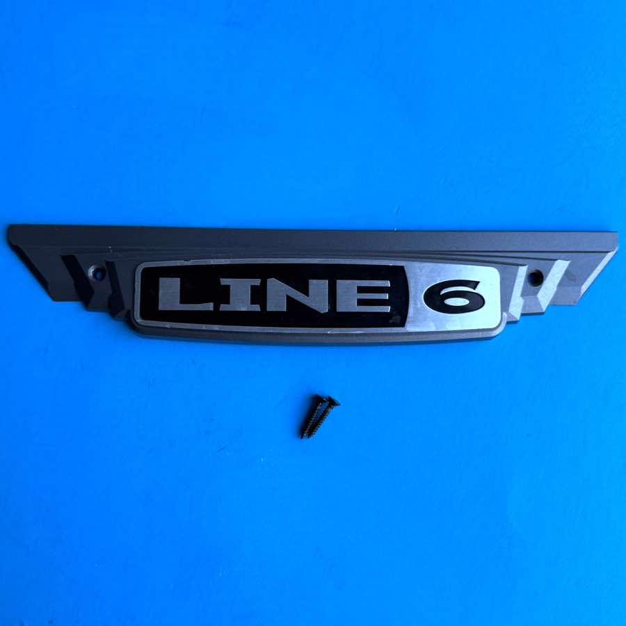 Line 6 Spider III 15 Amplifier Part: Front Logo Emblem Badge Sign w/Screws