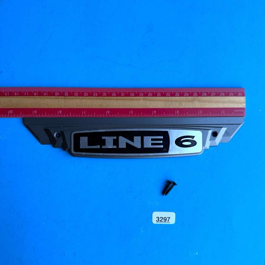 Line 6 Spider III 15 Amplifier Part: Front Logo Emblem Badge Sign w/Screws
