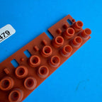 YAMAHA PSR-500 Keyboard Part: 12-Key Conductive Contact Rubber Pad Strip