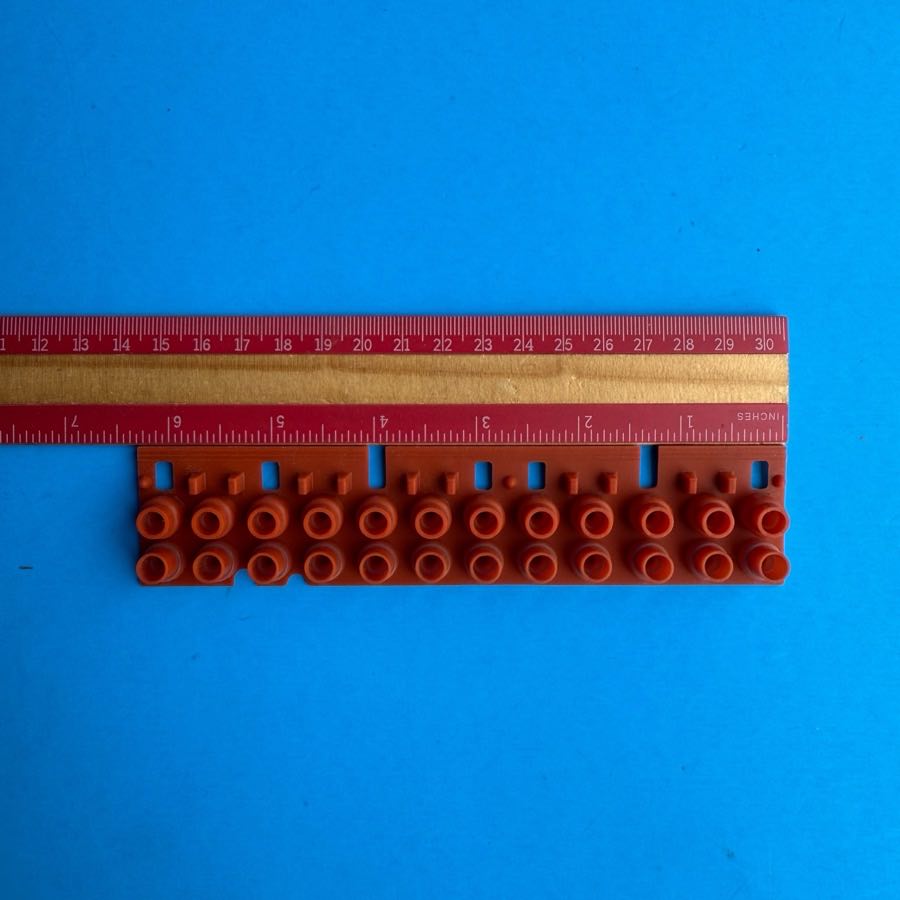 YAMAHA PSR-500 Keyboard Part: 12-Key Conductive Contact Rubber Pad Strip
