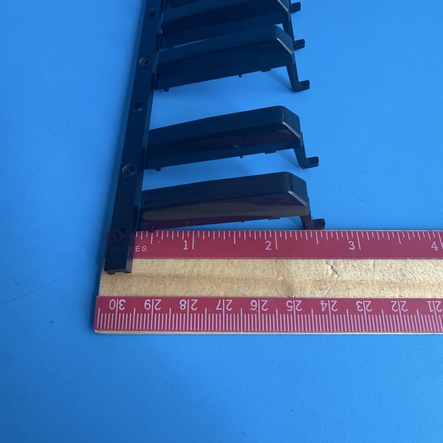 CASIO MT-240 Vintage Keyboard Replacement Part: Right Black Keys [2 Octaves]