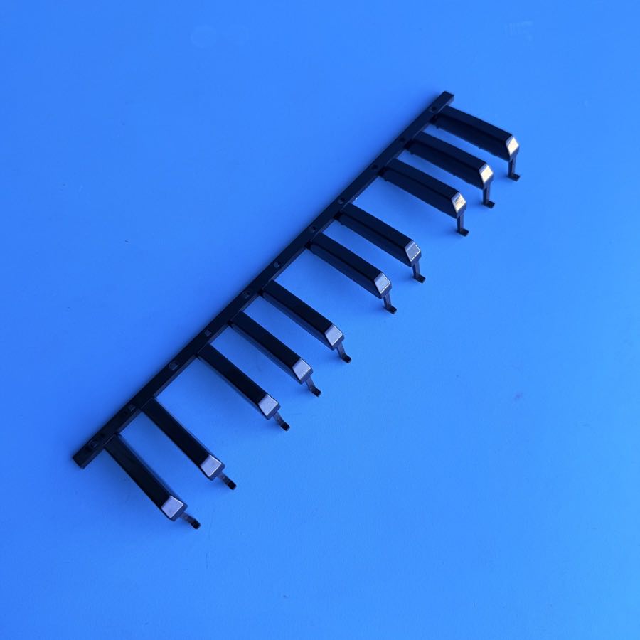 CASIO MT-240 Vintage Keyboard Replacement Part: Left Black Keys [2 Octaves]