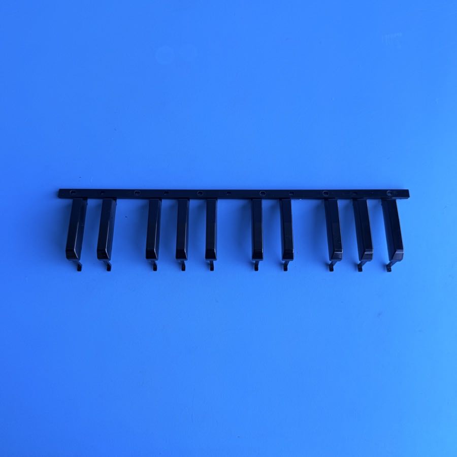 CASIO MT-240 Vintage Keyboard Replacement Part: Left Black Keys [2 Octaves]