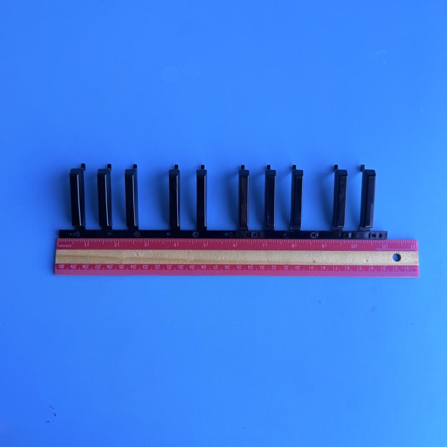CASIO MT-240 Vintage Keyboard Replacement Part: Left Black Keys [2 Octaves]