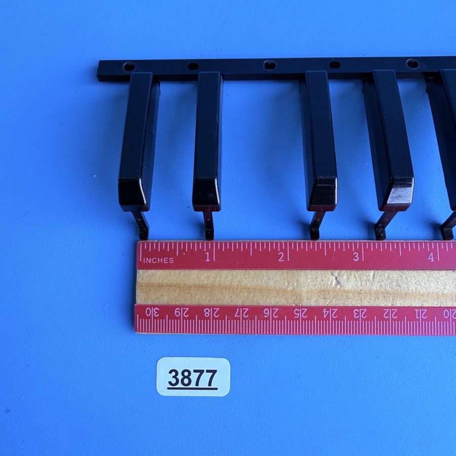 CASIO MT-240 Vintage Keyboard Replacement Part: Left Black Keys [2 Octaves]