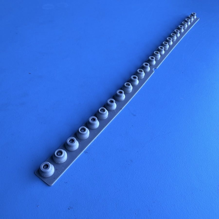 CASIO MT-240 Vintage Keyboard Part: LEFT Key Conductive Pad Contact Strip