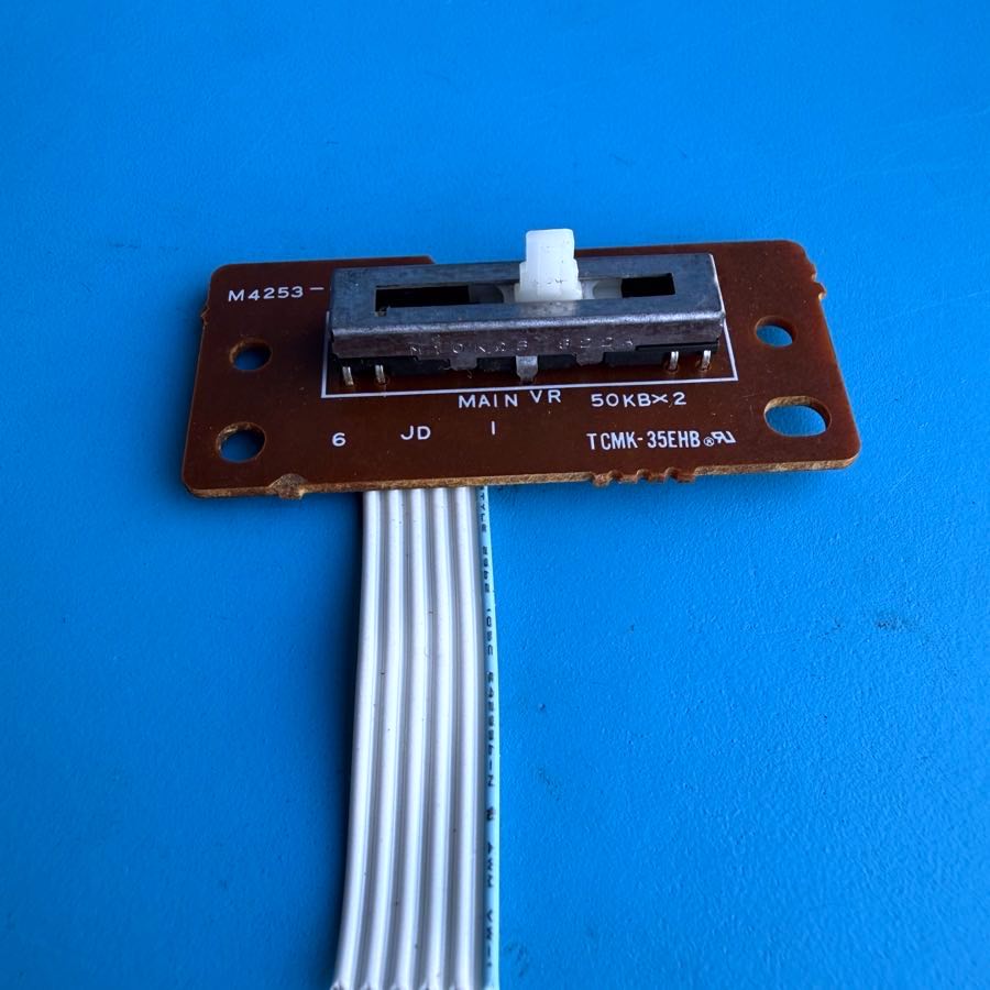 CASIO MT-240 Vintage Keyboard Part: Volume Control Slider Fader Pot PCB