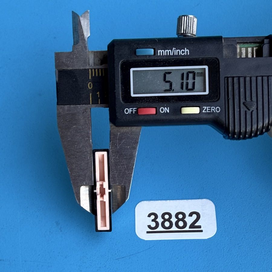 CASIO MT-240 Vintage Keyboard Part: ON/OFF Slider Switch Cover Cap (Black/Red)