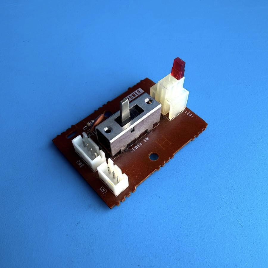 YAMAHA PSR-40 Keyboard Part: Power ON/OFF Slider Switch Light Board PCB