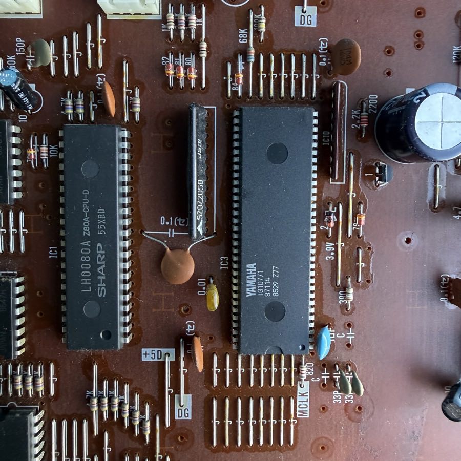 YAMAHA PSR-40 Keyboard Part: Main Motherboard Processor Board PCB [XA003]