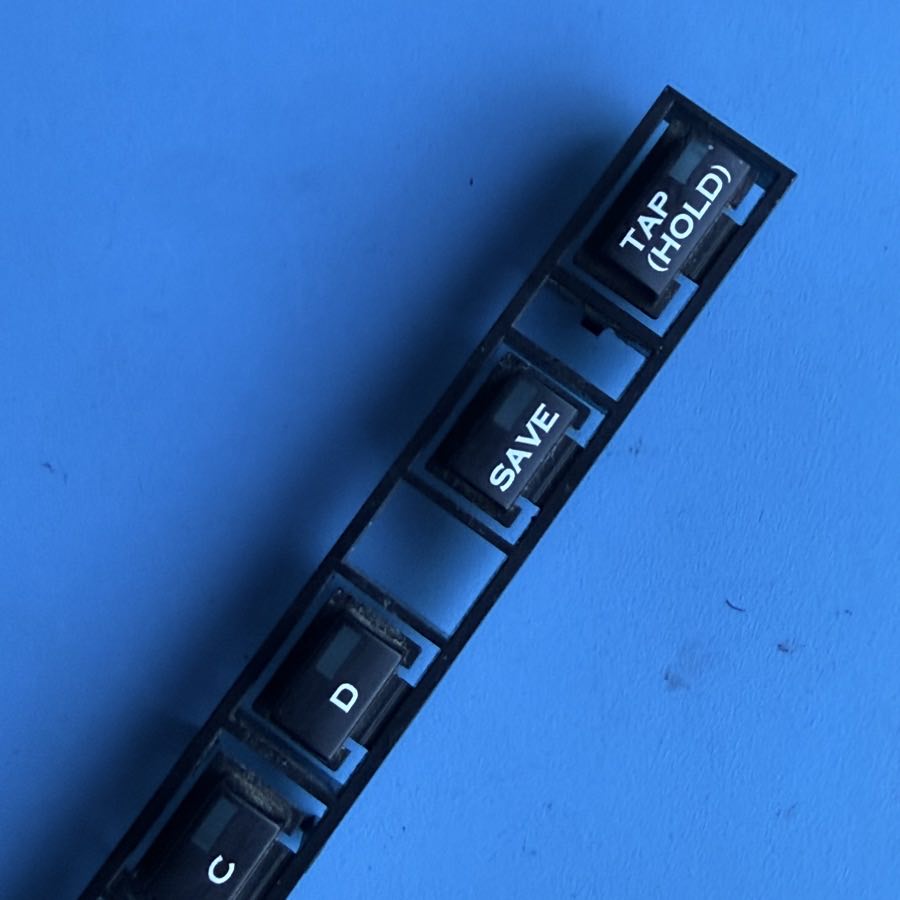 Line 6 Flextone II Guitar Amplifier Part: Channel Slect Button Cap Cover Group