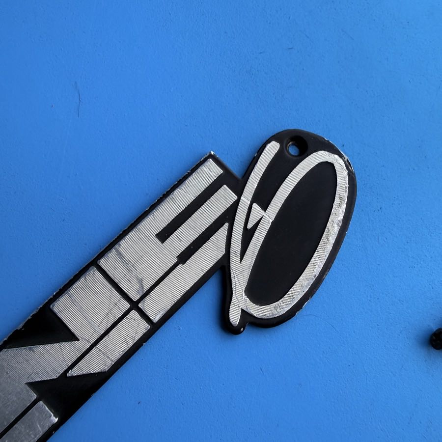 Line 6 Flextone II Guitar Amplifier Part: Emblem Badge Sign Logo w/Screws