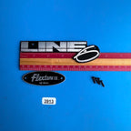 Line 6 Flextone II Guitar Amplifier Part: Emblem Badge Sign Logo w/Screws