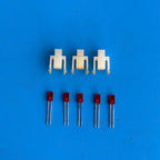 YAMAHA PSR-40 Keyboard Replacement Part: 5 Red Rectangular LEDs & 3 Holders
