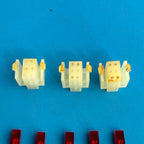 YAMAHA PSR-40 Keyboard Replacement Part: 5 Red Rectangular LEDs & 3 Holders