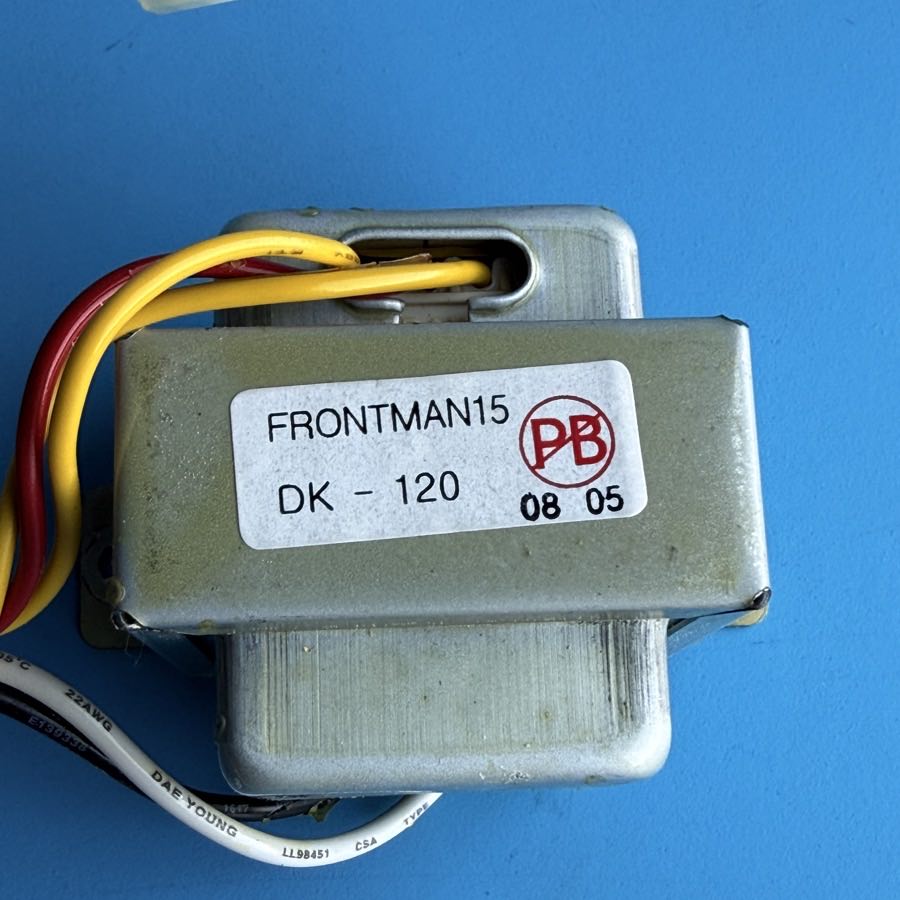 Fender Frontman 15G (PR495) Amplifier Part: Power Supply Transformer DK-120