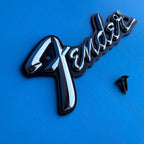 Fender Frontman 15G (PR495) Amplifier Part: Plastic Emblem Badge Logo w/Screws