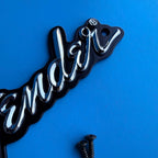 Fender Frontman 15G (PR495) Amplifier Part: Plastic Emblem Badge Logo w/Screws