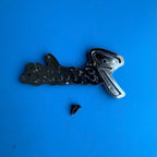 Fender Frontman 15G (PR495) Amplifier Part: Plastic Emblem Badge Logo w/Screws