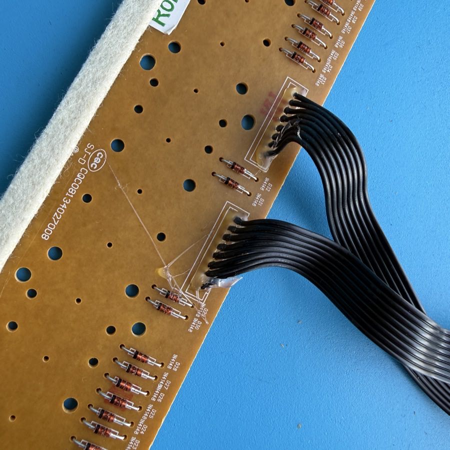 M-AUDIO OXYGEN 25 MKIII MIDI Controller Keyboard Part: Key Contact Board PCB