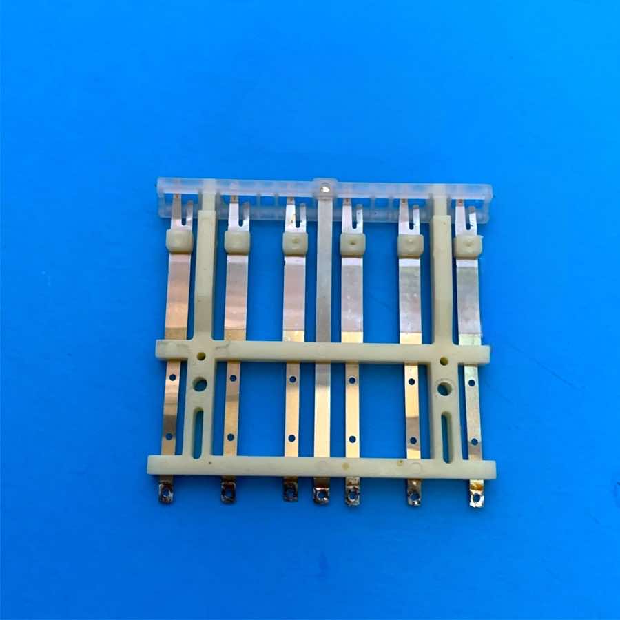 KORG LP-10 Vintage Electronic Piano Keyboard Part: 6-Key Block Pad Metal Contact