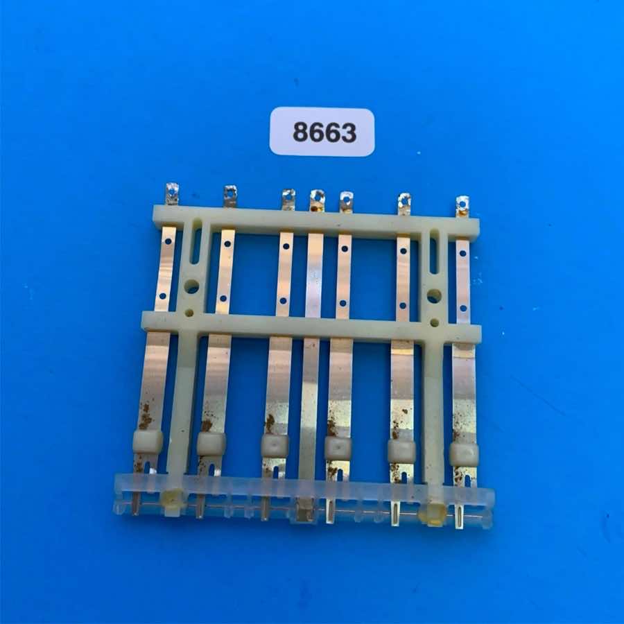 KORG LP-10 Vintage Electronic Piano Keyboard Part: 6-Key Block Pad Metal Contact