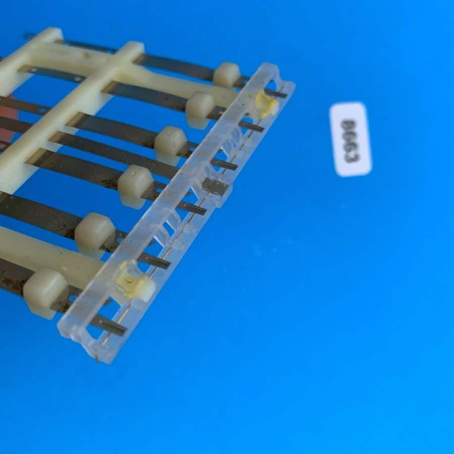 KORG LP-10 Vintage Electronic Piano Keyboard Part: 6-Key Block Pad Metal Contact