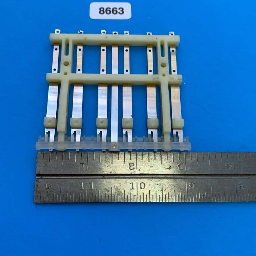 KORG LP-10 Vintage Electronic Piano Keyboard Part: 6-Key Block Pad Metal Contact