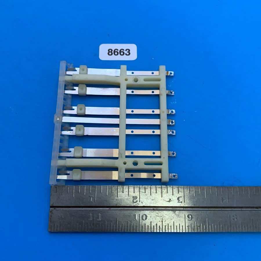 KORG LP-10 Vintage Electronic Piano Keyboard Part: 6-Key Block Pad Metal Contact