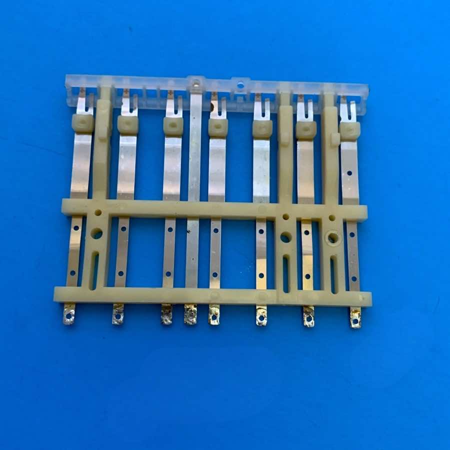 KORG LP-10 Vintage Electronic Piano Keyboard Part: 7-Key Block Pad Metal Contact