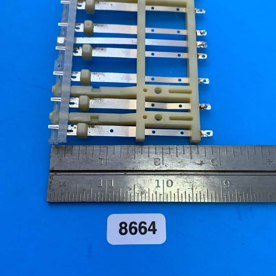 KORG LP-10 Vintage Electronic Piano Keyboard Part: 7-Key Block Pad Metal Contact