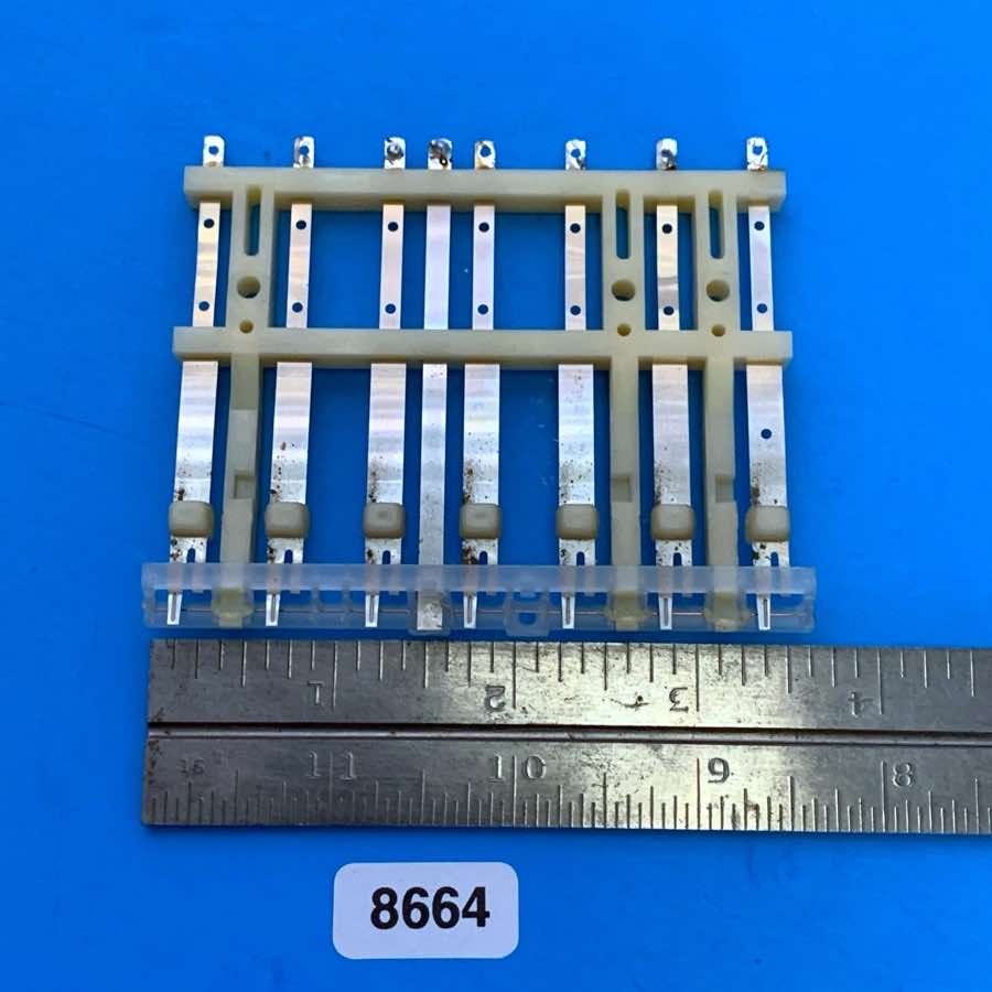 KORG LP-10 Vintage Electronic Piano Keyboard Part: 7-Key Block Pad Metal Contact