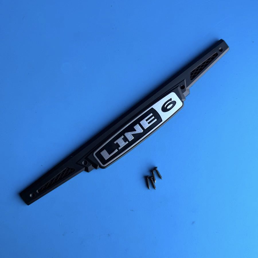 Line 6 Spider IV 15 Guitar Amp Replacement Part: Front Emblem Sign Badge [V2]