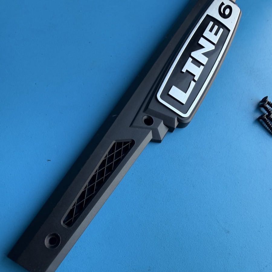 Line 6 Spider IV 15 Guitar Amp Replacement Part: Front Emblem Sign Badge [V2]