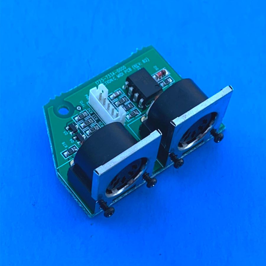 Fender G-DEC (PR520) Guitar Amplifier Part: MIDI I/O PCB Socket Circuit Board