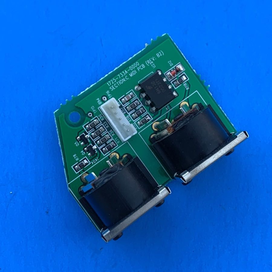 Fender G-DEC (PR520) Guitar Amplifier Part: MIDI I/O PCB Socket Circuit Board